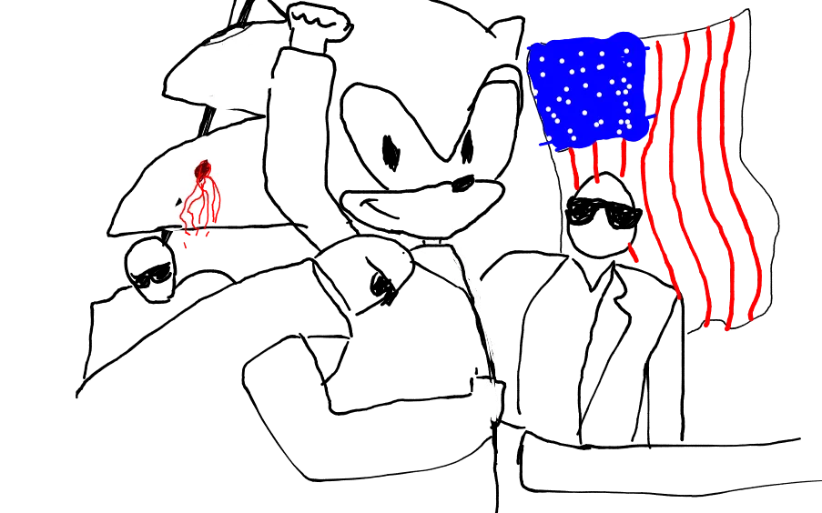 Nani!? Sonic sufre un atentado en un mitin de su carrera presidencial